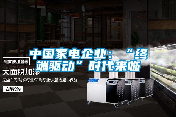 中國家電企業(yè):“終端驅(qū)動(dòng)”時(shí)代來臨