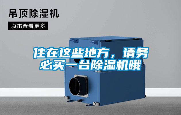 住在這些地方,請務必買一臺除濕機哦