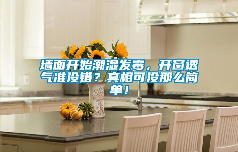 墻面開始潮濕發(fā)霉,開窗透氣準(zhǔn)沒錯(cuò)?真相可沒那么簡(jiǎn)單!