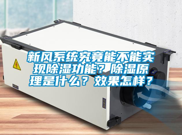 新風系統(tǒng)究竟能不能實現(xiàn)除濕功能？除濕原理是什么？效果怎樣？