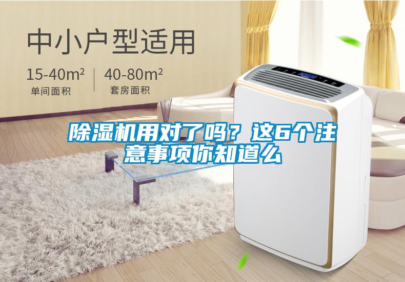 除濕機用對了嗎？這6個注意事項你知道么