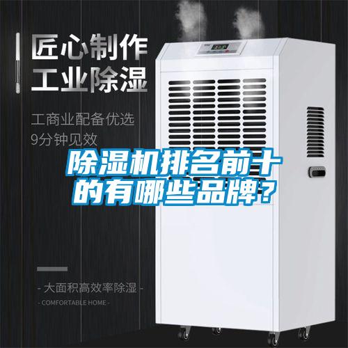 除濕機排名前十的有哪些品牌?