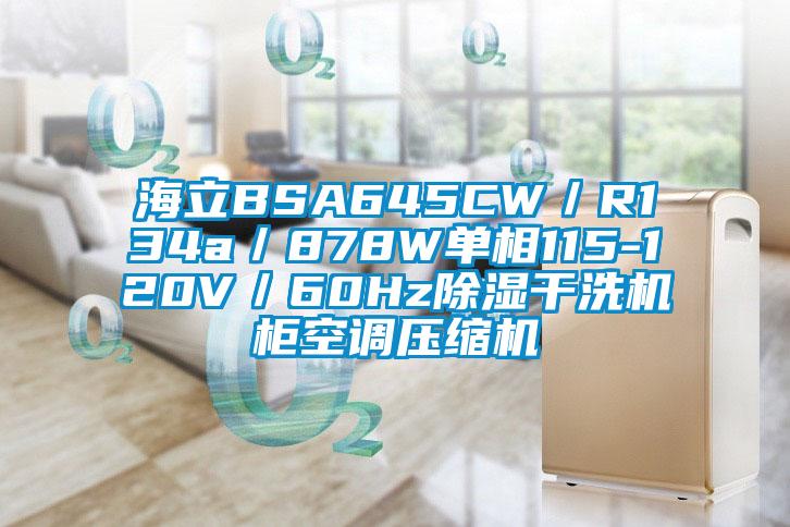 海立BSA645CW/R134a/878W單相115-120V/60Hz除濕干洗機柜空調壓縮機