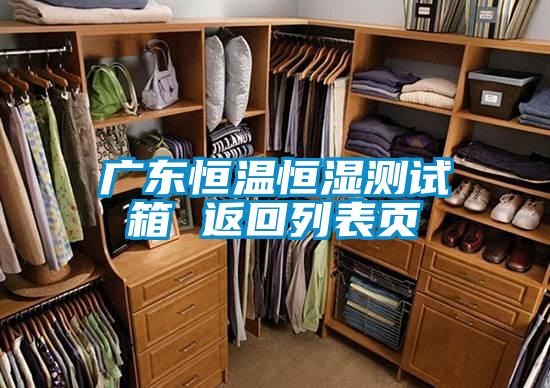 廣東恒溫恒濕測(cè)試箱 返回列表頁