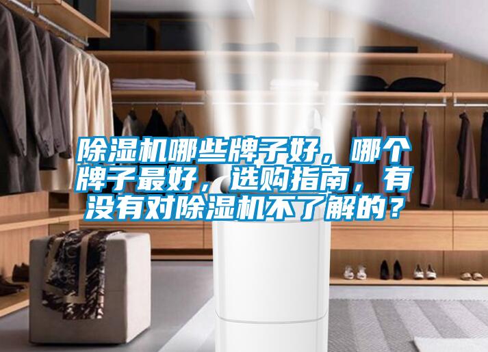 除濕機哪些牌子好，哪個牌子最好，選購指南，有沒有對除濕機不了解的？