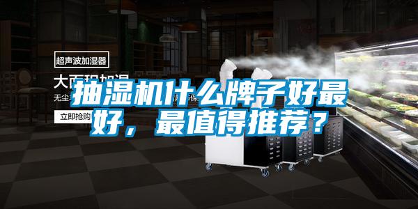 抽濕機(jī)什么牌子好最好，最值得推薦？