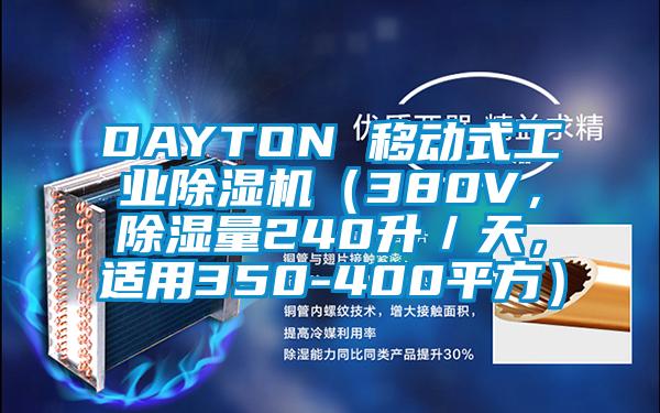 DAYTON 移動式工業除濕機（380V，除濕量240升／天，適用350-400平方）