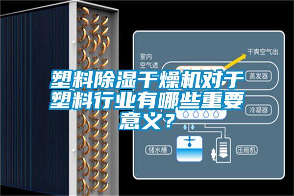 塑料除濕干燥機對于塑料行業有哪些重要意義?