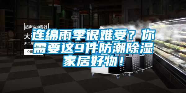 連綿雨季很難受？你需要這9件防潮除濕家居好物！