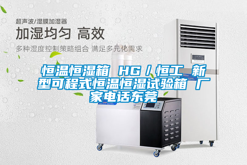 恒溫恒濕箱 HG/恒工 新型可程式恒溫恒濕試驗箱 廠家電話東莞