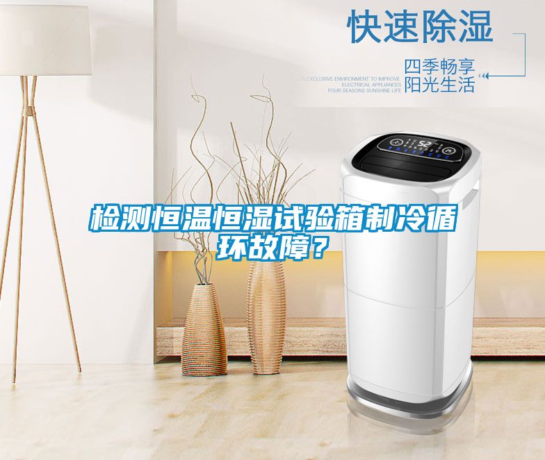 檢測(cè)恒溫恒濕試驗(yàn)箱制冷循環(huán)故障?