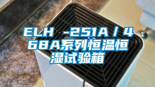 ELH -251A/468A系列恒溫恒濕試驗箱